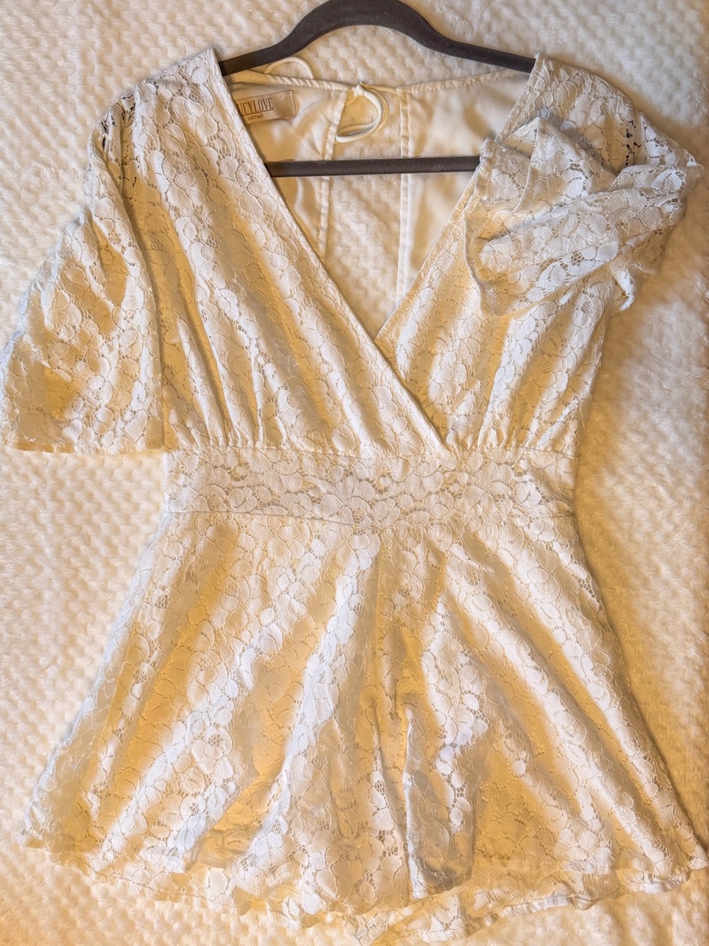 White Lace Romper